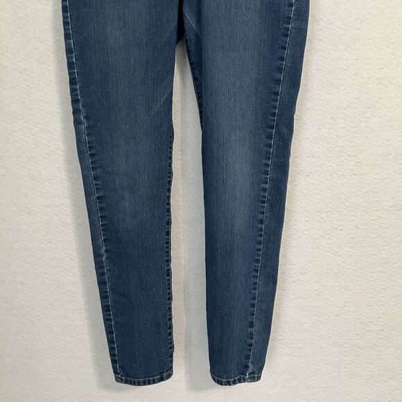 Elle Paris Jeans Women 8 Blue Mid Rise Skinny Medium Wash Preppy Comfy Stretch - Picture 9 of 13